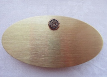 IW455-M ovales Namensschild mit Magnet mit geklebtem Logo