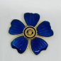 Preview: Blumenbrosche blaue Blume