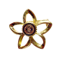 Preview: festliche Brosche, goldfarben