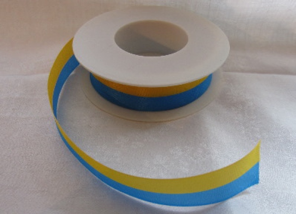 zweifarbiges Dekoband 25 mm breit, Länge 25 m