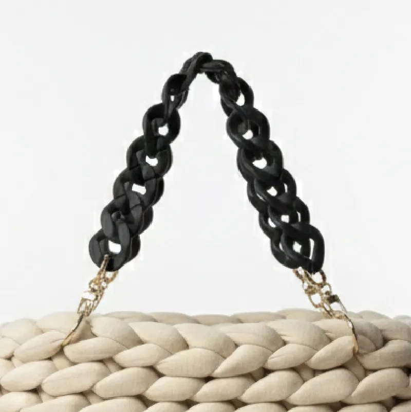 schwarzer Acryl-Kettengriff