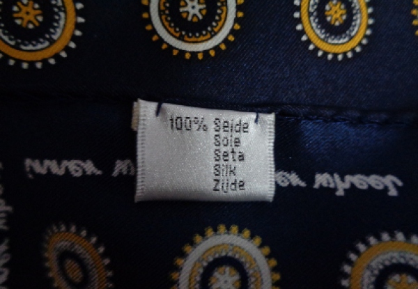 SEIDE - IW Schal 30 x 140 cm BLAU