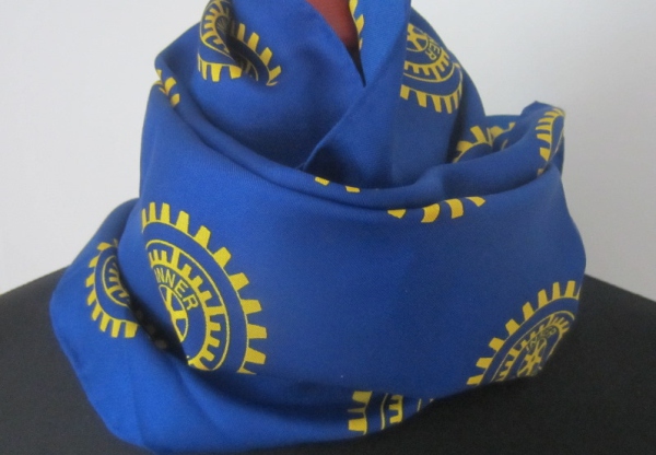 IW DEUTSCHLANDSCHAL  30x140 cm in Seide