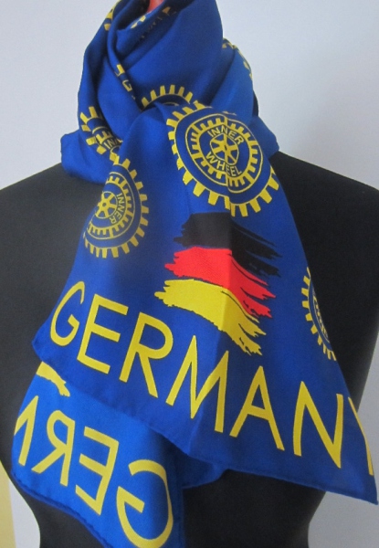 IW DEUTSCHLANDSCHAL  30x140 cm in Seide